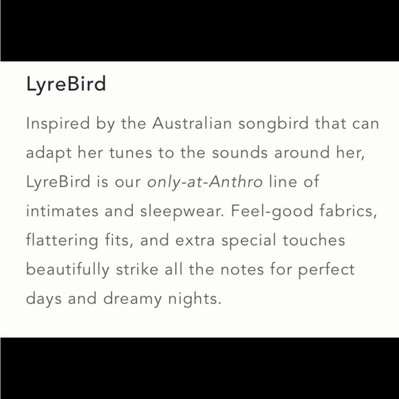 Anthropology Lyre Bird Long-Sleeve Printed Quilted Pajama Top. - Picture 6 of 7